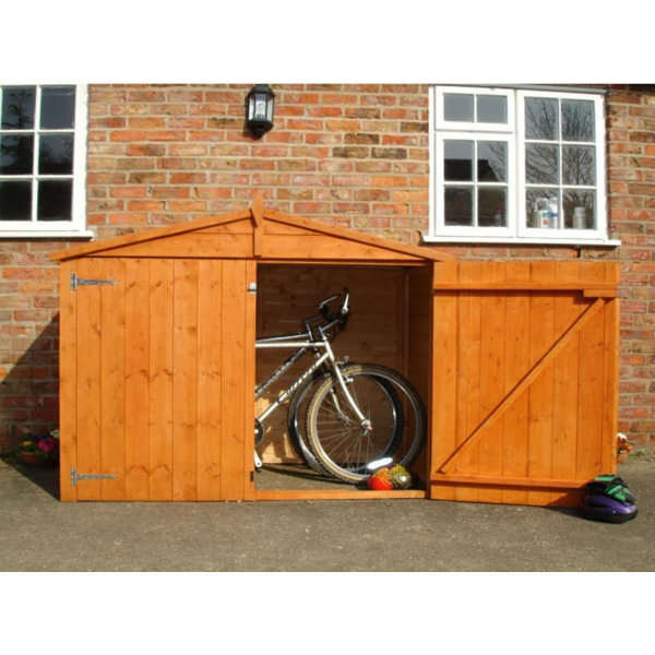 Shire Sheds 6 Ft. W x 3 Ft. D Shiplap Apex Wooden Bike Shed Wayfair.co.uk